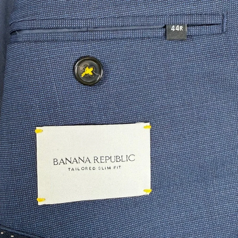NWOT Banana Republic Mens 44R Reda Flexo Italian Wool Tailored Slim Fit Blazer